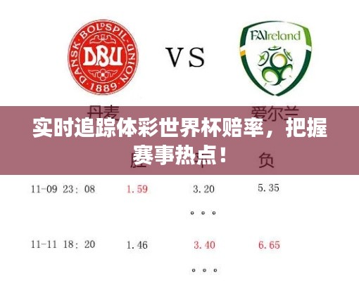 实时追踪体彩世界杯赔率，把握赛事热点！