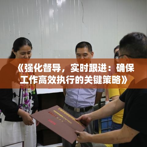 《强化督导，实时跟进：确保工作高效执行的关键策略》