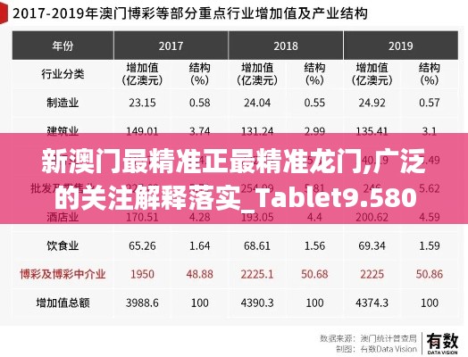新澳门最精准正最精准龙门,广泛的关注解释落实_Tablet9.580