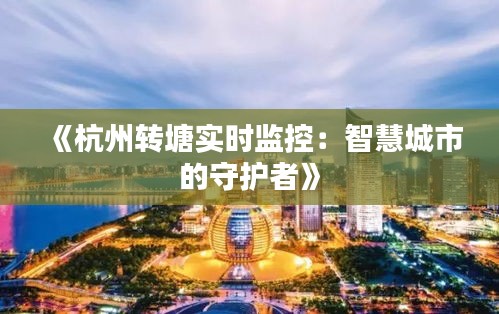 《杭州转塘实时监控：智慧城市的守护者》