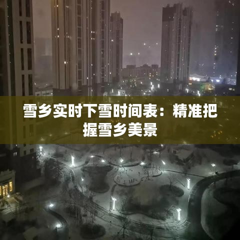 雪乡实时下雪时间表：精准把握雪乡美景