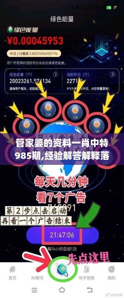 管家婆的资料一肖中特985期,经验解答解释落实_CT4.720