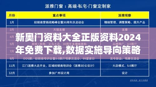 新奥门资料大全正版资料2024年免费下载,数据实施导向策略_超值版7.819