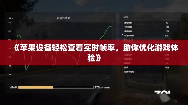 《苹果设备轻松查看实时帧率，助你优化游戏体验》