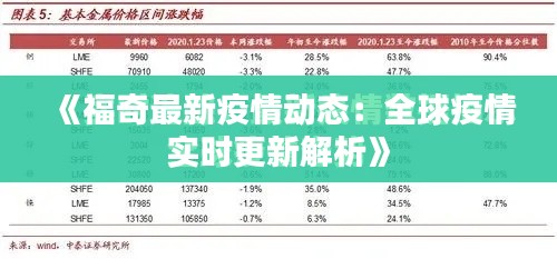 《福奇最新疫情动态：全球疫情实时更新解析》