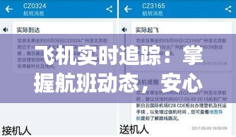飞机实时追踪：掌握航班动态，安心出行
