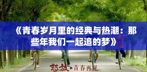 《青春岁月里的经典与热潮：那些年我们一起追的梦》
