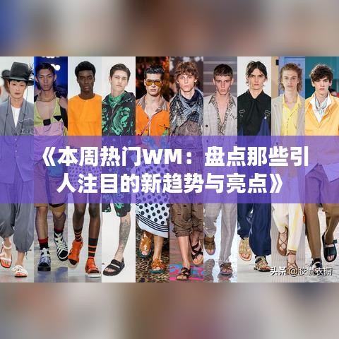 《本周热门WM：盘点那些引人注目的新趋势与亮点》