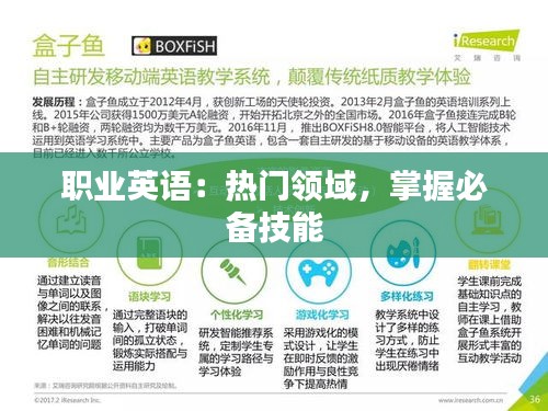 职业英语：热门领域，掌握必备技能