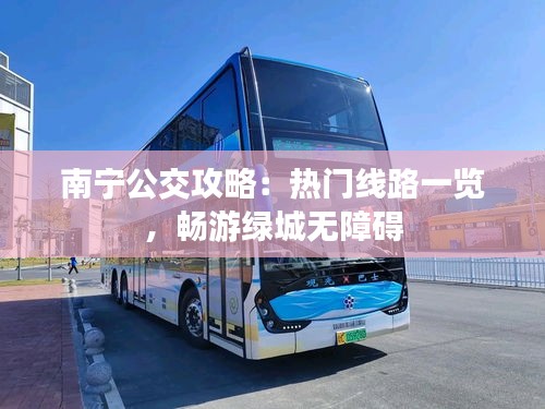 南宁公交攻略：热门线路一览，畅游绿城无障碍
