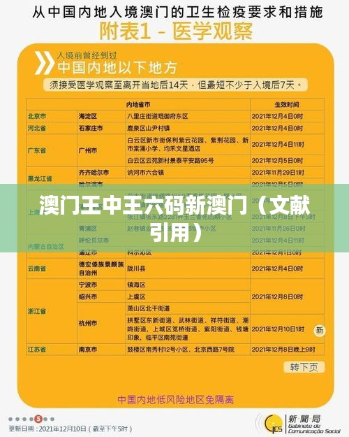 澳门王中王六码新澳门（文献引用）