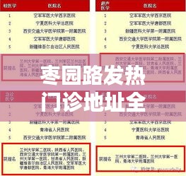 枣园路发热门诊地址全解析，便捷就医指南