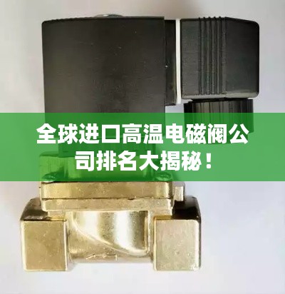 全球进口高温电磁阀公司排名大揭秘！