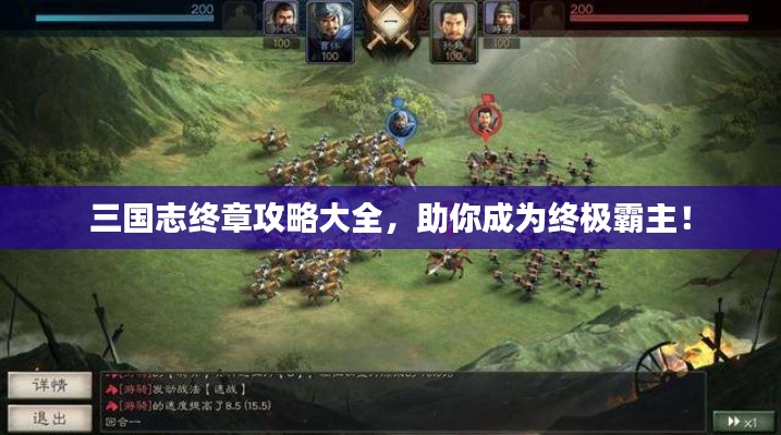 三国志终章攻略大全，助你成为终极霸主！