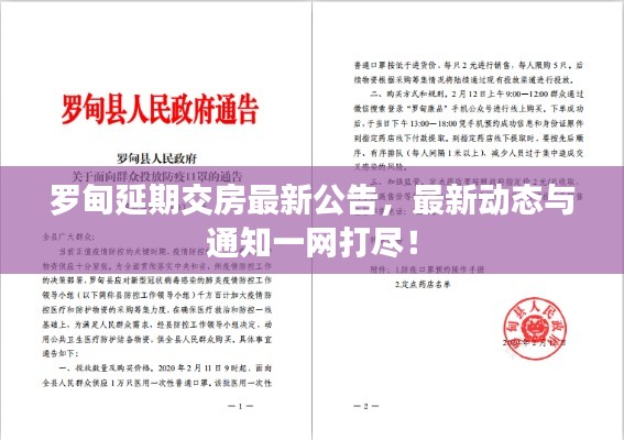罗甸延期交房最新公告，最新动态与通知一网打尽！