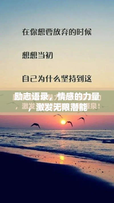励志语录，情感的力量，激发无限潜能