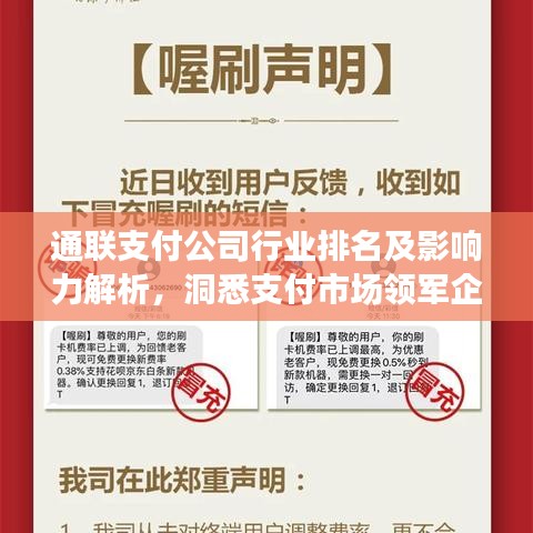 通联支付公司行业排名及影响力解析，洞悉支付市场领军企业！