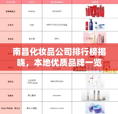 南昌化妆品公司排行榜揭晓，本地优质品牌一览