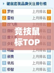 竞技鼠标TOP10榜单，专业挑选指南