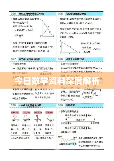 今日数学资料深度解析