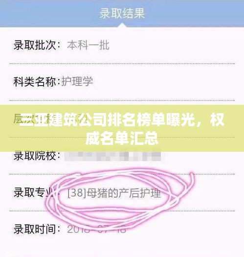 三亚建筑公司排名榜单曝光，权威名单汇总
