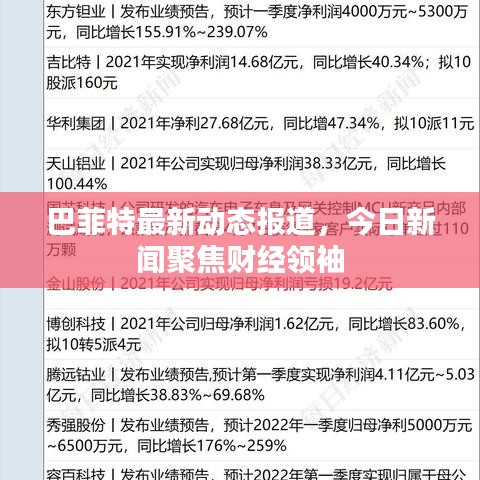 巴菲特最新动态报道，今日新闻聚焦财经领袖
