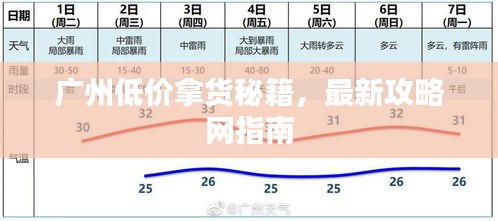广州低价拿货秘籍，最新攻略网指南