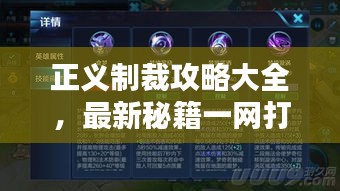 正义制裁攻略大全，最新秘籍一网打尽！