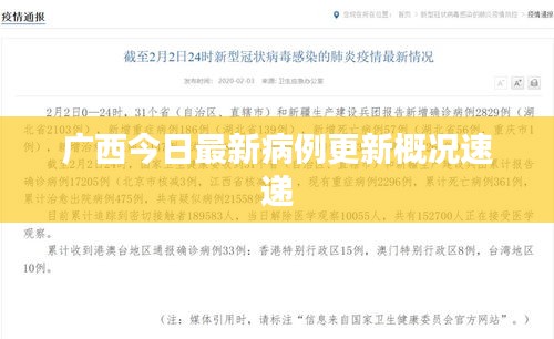 广西今日最新病例更新概况速递