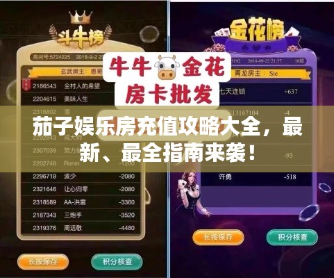 茄子娱乐房充值攻略大全,最新、最全指南来袭!