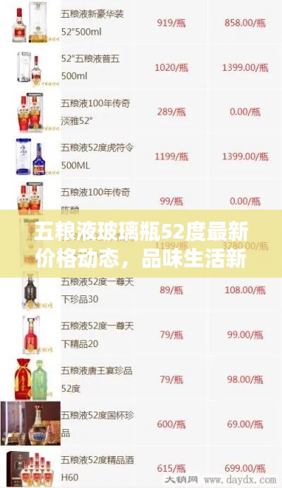 五粮液玻璃瓶52度最新价格动态,品味生活新资讯