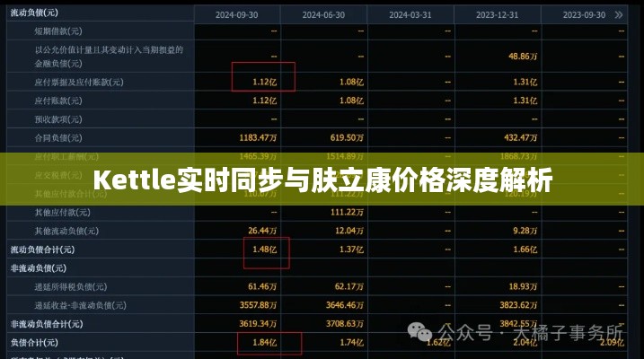 Kettle实时同步与肤立康价格深度解析