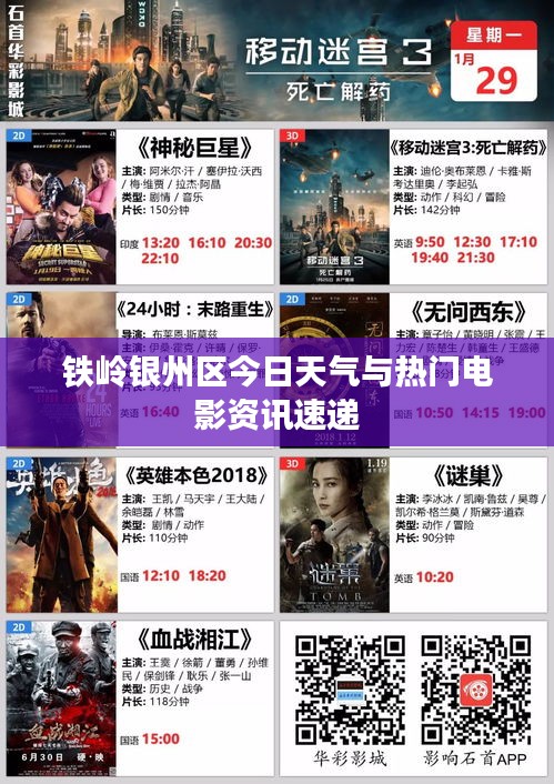 铁岭银州区今日天气与热门电影资讯速递