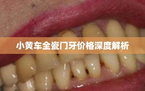 小黄车全瓷门牙价格深度解析