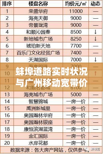 蚌埠道路实时状况与广州移动宽带价格深度解析