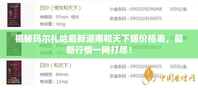 揭秘玛尔扎哈最新湖南和天下烟价格表，最新行情一网打尽！