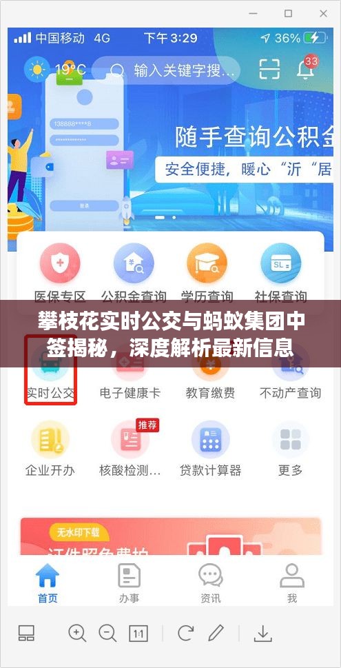 攀枝花实时公交与蚂蚁集团中签揭秘,深度解析最新信息