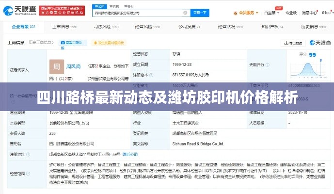四川路桥最新动态及潍坊胶印机价格解析