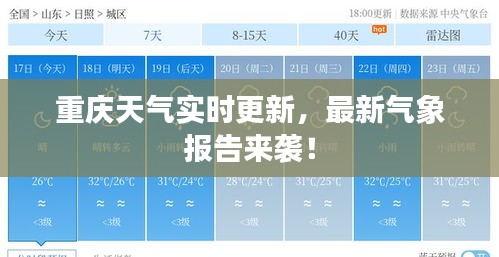 重庆天气实时更新,最新气象报告来袭!