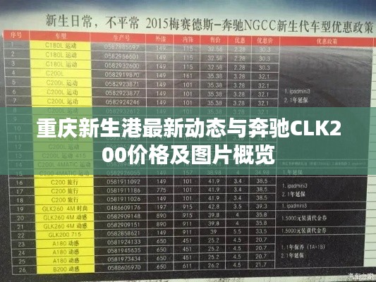 重庆新生港最新动态与奔驰CLK200价格及图片概览