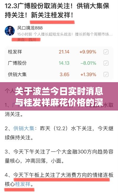 关于波兰今日实时消息与桂发祥麻花价格的深度解析
