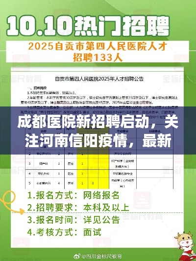 成都医院新招聘启动,关注河南信阳疫情,最新动态与招聘重磅消息