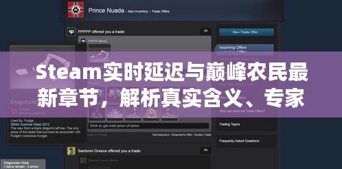 Steam实时延迟与巅峰农民最新章节,解析真实含义、专家指导与虚假宣传揭露