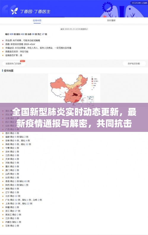 全国新型肺炎实时动态更新,最新疫情通报与解密,共同抗击疫情的最新进展
