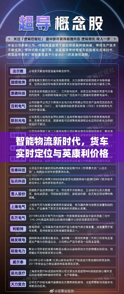 智能物流新时代，货车实时定位与英康利价格探索