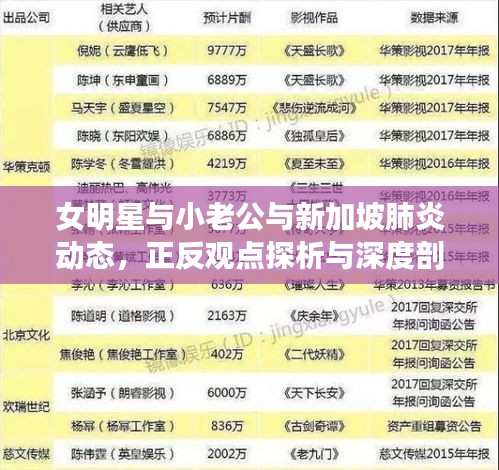 女明星与小老公与新加坡肺炎动态,正反观点探析与深度剖析