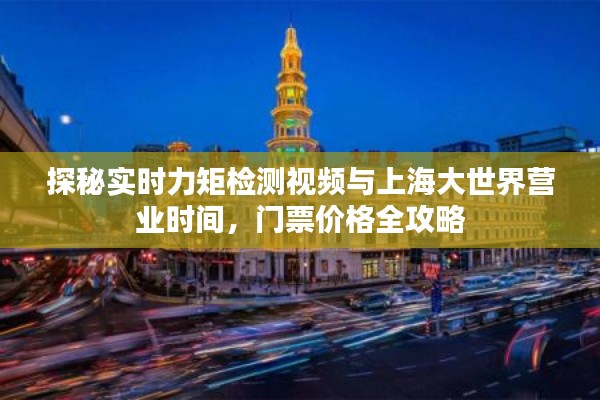 探秘实时力矩检测视频与上海大世界营业时间,门票价格全攻略