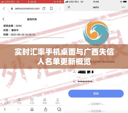 实时汇率手机桌面与广西失信人名单更新概览