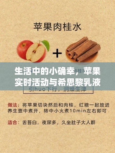 生活中的小确幸,苹果实时活动与希思黎乳液价格分享