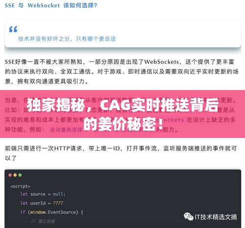独家揭秘,CAG实时推送背后的姜价秘密!